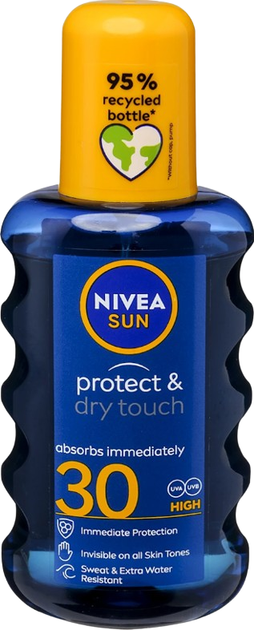 Spray przeciwsłoneczny Nivea Sun Protect & Dry Touch SPF 30 200 ml (4005900695802) - obraz 1