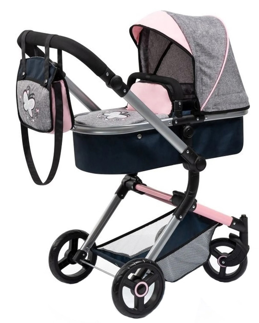 Wózek dla lalki Bayer Design Combi Neo Vario 18427AA Szary (4003336184273) - obraz 1