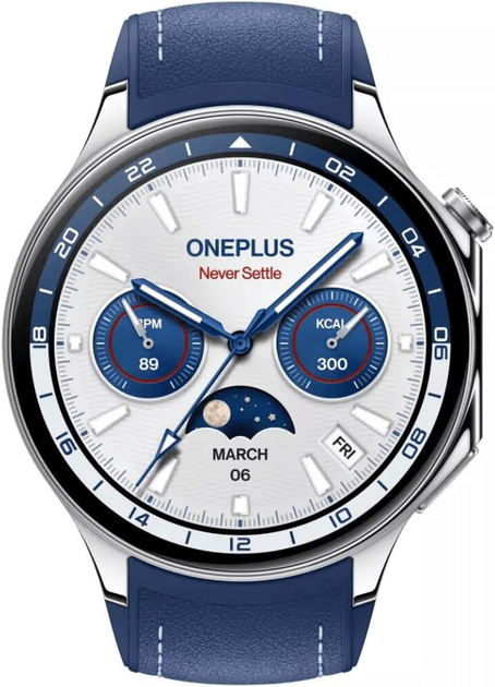 Smartwatch OnePlus Watch 2 Nordic Blue (6921815626626) - obraz 2