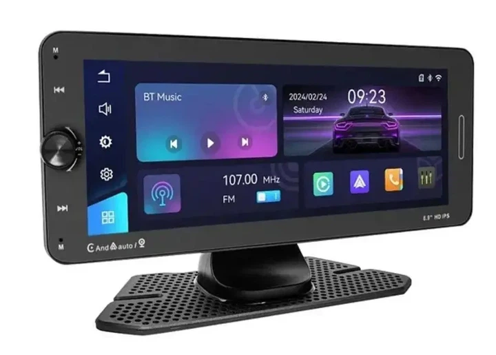 Портативный экран на торпеду 601W Carplay 7-дюймовый сенсорный беспроводной экран 9494 - изображение 4