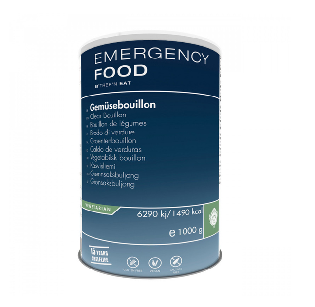 Аварійне харчування Emergency Food Чистий бульйон заготовка 1000 г (1017-718101.01) - Фото 1 Аварійне харчування Emergency Food Чистий бульйон заготовка 1000 г (1017-718101.01) - зображення 1