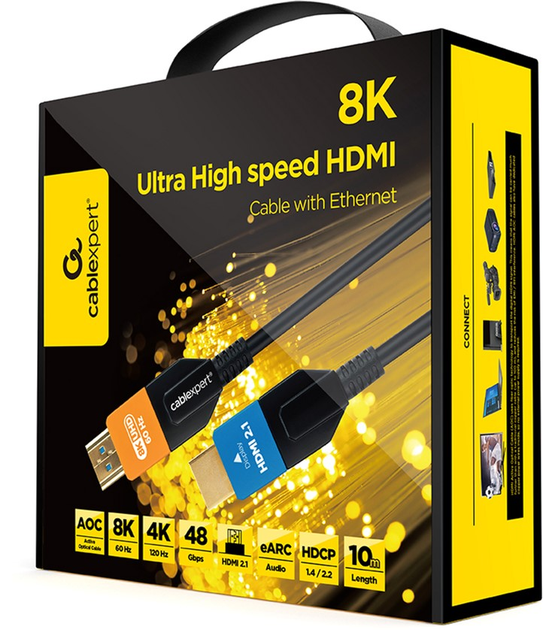 Kabel optyczny (AOC) Cablexpert HDMI V.2.1 10 m (CC-HDMI8K-AOC-10M) - obraz 3