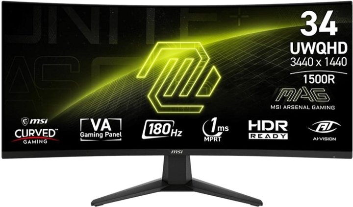 Monitor 34" MSI MAG 346CQ - obraz 1