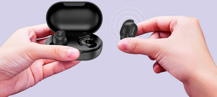Навушники QCY T9 TWS Bluetooth Black - зображення 4