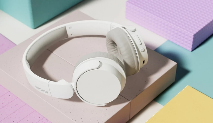 Słuchawki nauszne Philips TAH3209 BT 5.3 Wireless Mic White - obraz 6