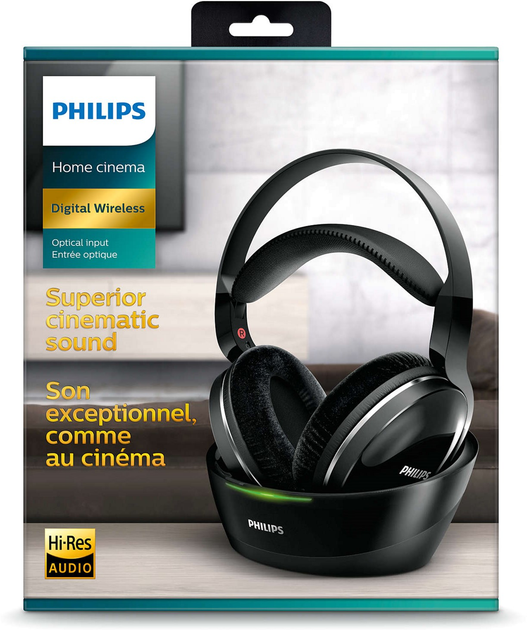 Słuchawki Philips Home cinema SHD8850 Over-Ear Hi-Res Wireless (SHD8850/12) - obraz 9