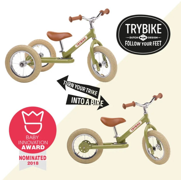 Dodatkowe koło do roweru balansowego Trybike Black (8719189161632) - obraz 2