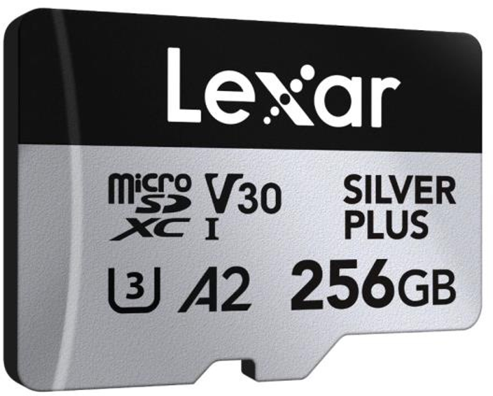 Karta pamięci Lexar Professional Silver Plus microSDXC 256 GB UHS-I U3 V30 A2 (843367135349) - obraz 3