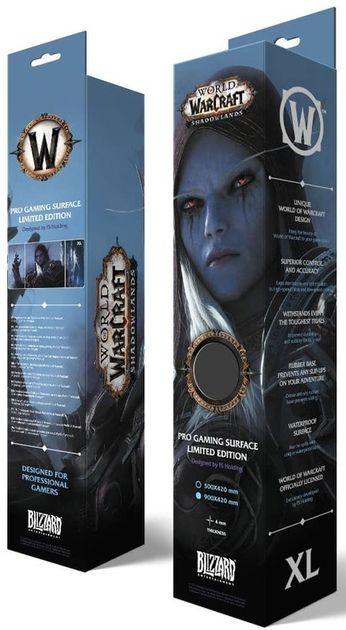 Podkładka gamingowa Blizzard World of WarCraft Shadowlands: Sylvanas 0 XL Speed/Control (5292910016218) - obraz 4