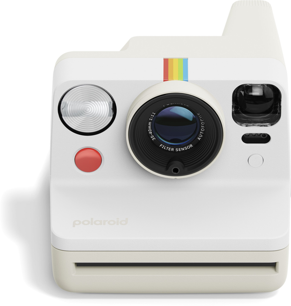 Aparat do natychmiastowego drukowania Polaroid Now Generation 3 Pebble White + zestaw kolorowych filmów (8 zdjęć) (9120134283122) - obraz 2
