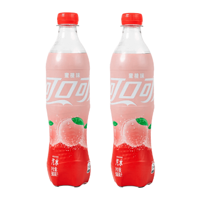 Набір Напій 2шт Coca-Cola Азійська Peach 500ml - Фото 1 Набір Напій 2шт Coca-Cola Азійська Peach 500ml - зображення 1