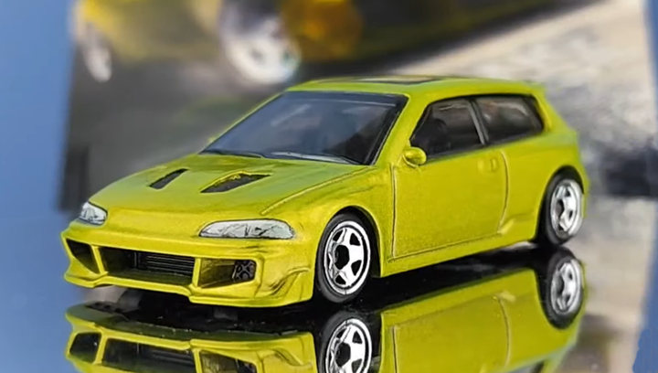 Тематична Машинка Hot Wheels Honda Civic EG Fast & Furious 1:64 JBY39 Green - зображення 2