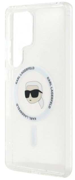 Панель Karl Lagerfeld Button Karl Head Printed Logo MagSafe Samsung Galaxy S25 Ultra White (3666339450021) - зображення 3