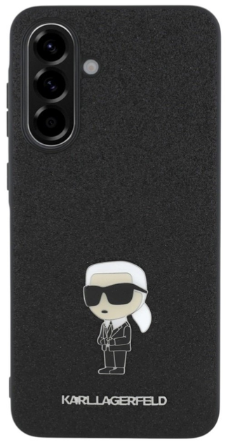 Панель Karl Lagerfeld Fixed Glitter Ikonik Logo Metal Pin для Samsung Galaxy A56 Black (3666339454487) - зображення 1