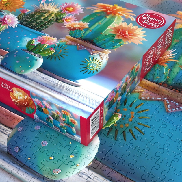 Пазли CherryPazzi Bloomy Cactus Fireworks 1000 елементів 30868 (5903728730868) - зображення 5