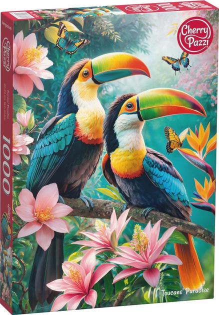 Puzzle CherryPazzi Toucans paradise 1000 elementów 30769 (5903728730769) - obraz 1