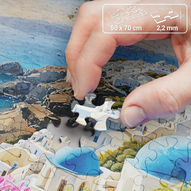 Puzzle CherryPazzi Santorini blues 1000 elementów 30936 (5903728730936) - obraz 6