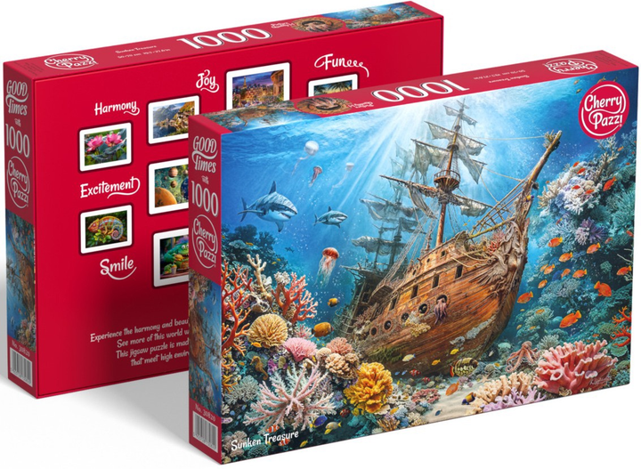 Puzzle CherryPazzi Sunken treasure 1000 elementów 30820 (5903728730820) - obraz 5