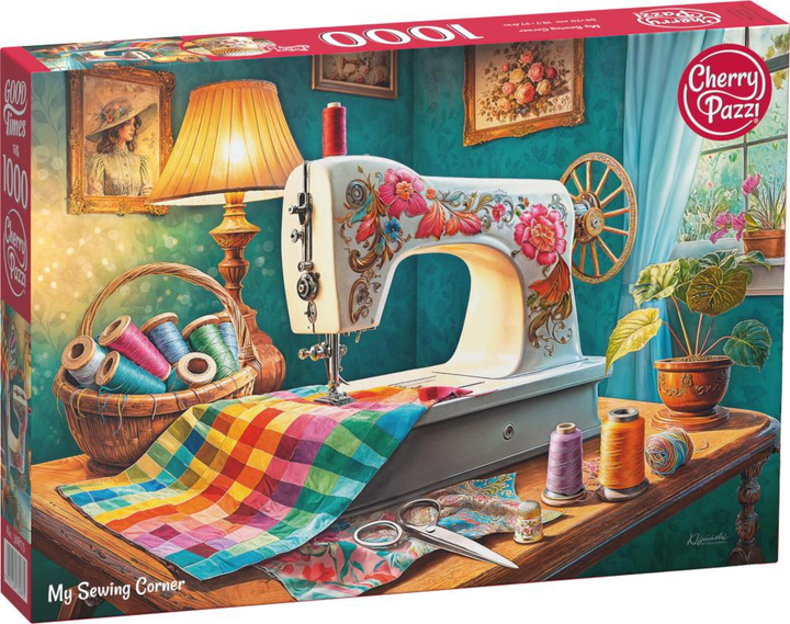 Puzzle CherryPazzi My sewing corner 1000 elementów 30875 (5903728730875) - obraz 1