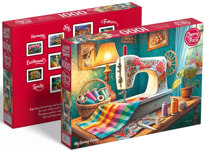 Puzzle CherryPazzi My sewing corner 1000 elementów 30875 (5903728730875) - obraz 4
