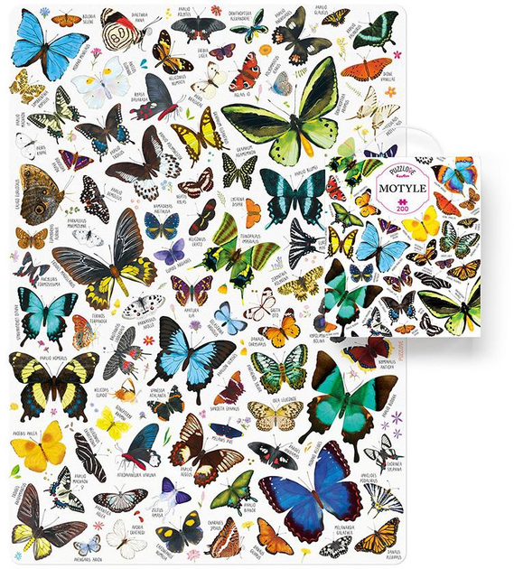 Пазли CzuCzu Puzzlove Метелики 200 елементів 493648 (5902983493648) - зображення 2