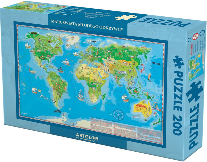 Puzzle ArtGlob Świat młodego odkrywcy 200 elementów 9020 (5907751190200) - obraz 1