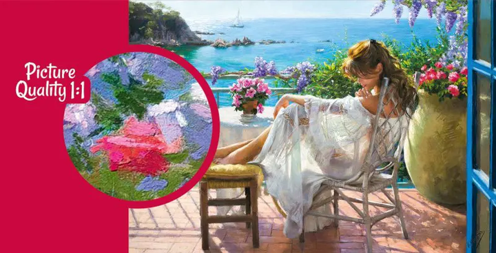 Puzzle CherryPazzi Beauty and Blue Sea 2000 elementów 50064 (5903728750064) - obraz 3