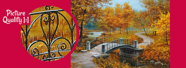 Puzzle CherryPazzi Autumn in an old park 1000 elementów 30240 (5903728730240) - obraz 2