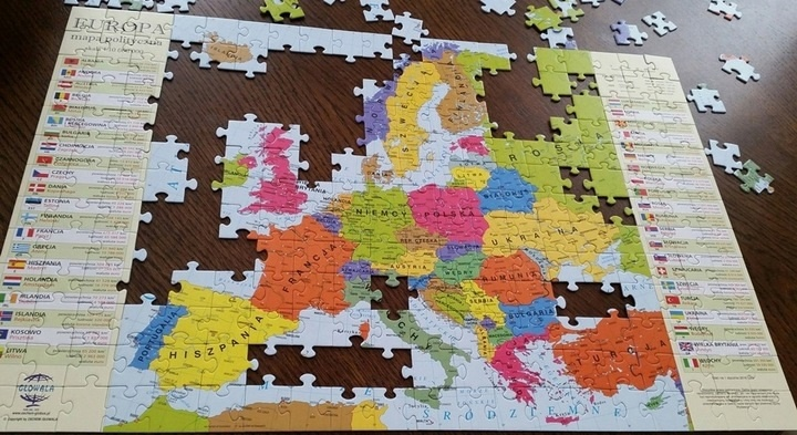 Puzzle edukacyjne Zachem Nauka i zabawa Mapa Europy 260 elementów 07149 (5906727907149) - obraz 4
