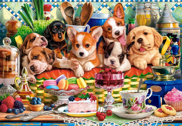 Puzzle Castorland Puppies dessert 1000 elementów C-105335-2 (5904438105335) - obraz 2