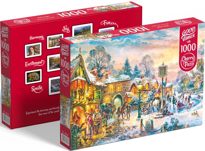 Puzzle CherryPazzi Winter twilight 1000 elementów 30370 (5903728730370) - obraz 4