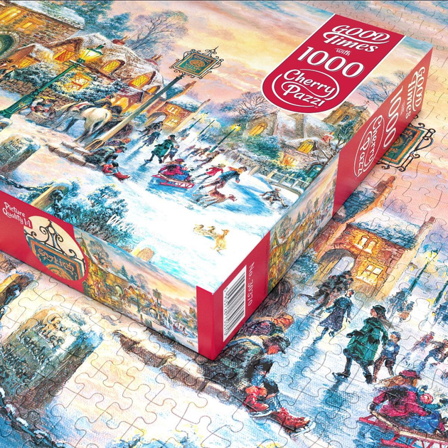 Puzzle CherryPazzi Winter twilight 1000 elementów 30370 (5903728730370) - obraz 5