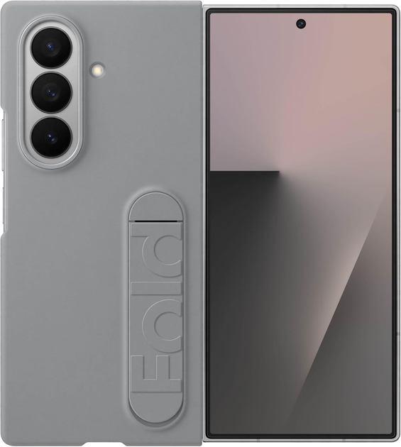 Etui Samsung Silicone Case na Samsung Galaxy Z Fold7 Grey (8806097469216) - obraz 1