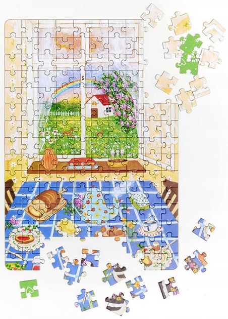 Набір пазлів CzuCzu Puzzlove Час для квітів 4 x 150 елементів 493822 (5902983493822) - зображення 5