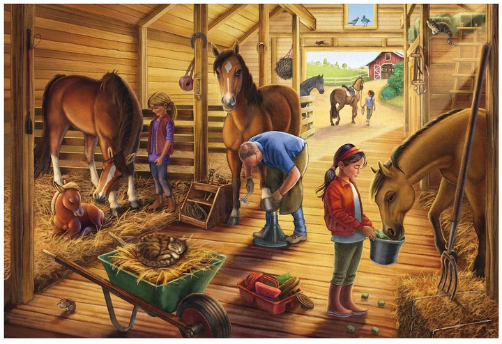 Zestaw puzzli Schmidt Spiele Konie 3 x 48 elementów 112942 (4001504565190) - obraz 4
