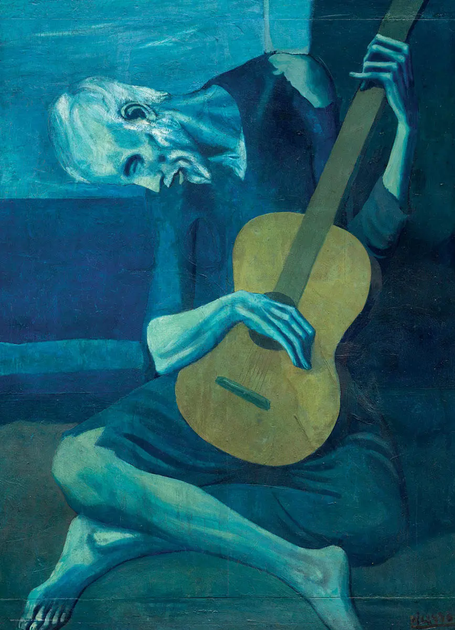 Puzzle Eurographics Fine Art Pablo Picasso The old guitar player 1000 elementów 6000-5852 (628136658522) - obraz 2