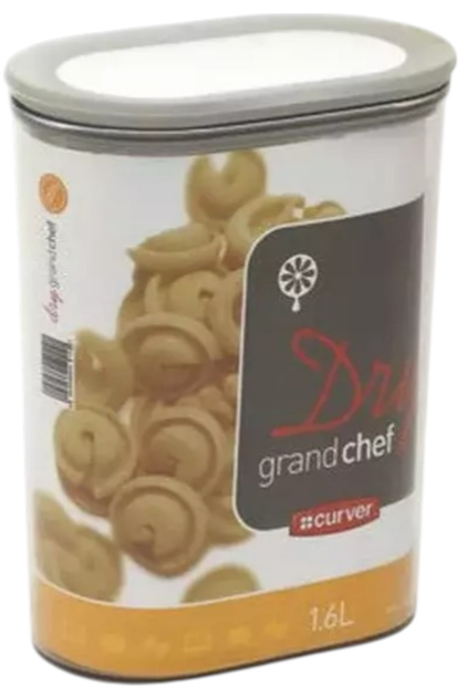 Pojemnik na artykuły sypkie Curver Grand Chef Oval 4345 1600 ml (3253927187072) - obraz 2