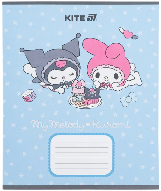 Набір шкільних зошитів Kite Kuromi 12 аркушів у косу лінію 25 шт (HK25-235-2) - зображення 6
