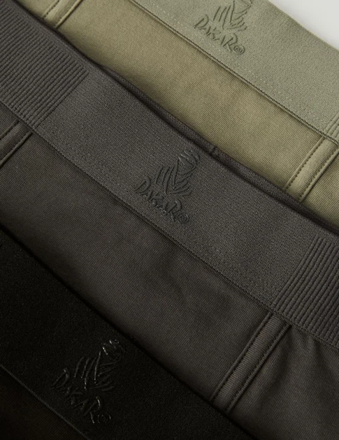 Набор трусов шорт боксеров мужских Diverse DKR SNUG 3PACK L Черный-хаки (5905384070647) - изображение 2