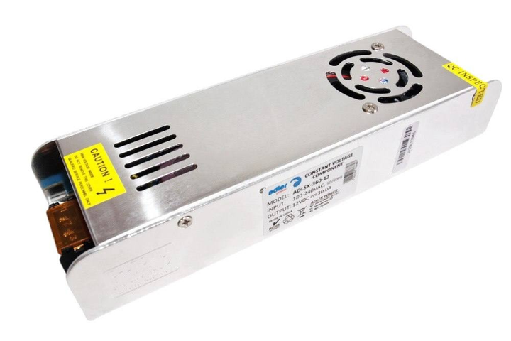 Zasilacz impulsowy Adler LED Składowa czynna napięcia 12V/30A (ADLSX-360-12) (5902135136607) - obraz 1