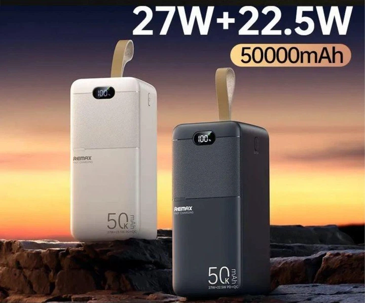 Павербанк Remax RPP-117 50000 mAh 27W 2USB/Type-C/Mirco Портативний зовнішній акумулятор Power Bank зі швидкою зарядкою PD27W+QC22.5W Black - зображення 6