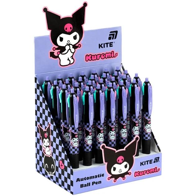Ручка кулькова автоматична Kite Kuromi HK25-067, 4 кольори - зображення 2