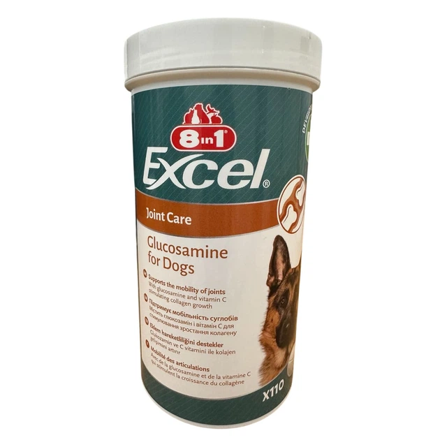 Витамины 8in1 Excel Glucosamine для щенков и взрослых собак, для суставов, 110 таблеток - Фото 3 Витамины 8in1 Excel Glucosamine для щенков и взрослых собак, для суставов, 110 таблеток - изображение 3