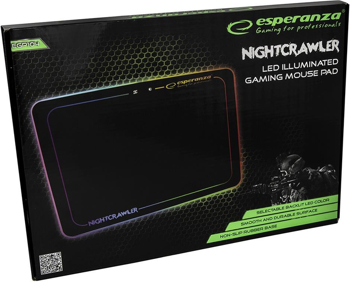 Podkładka pod mysz Esperanza NightCrawler LED RGB Black (EGP104) - obraz 11