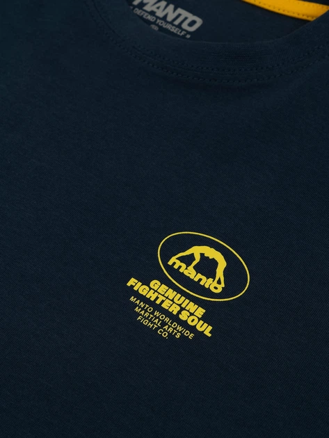 Футболка MANTO t-shirt FIGHTER SOUL Navy Blue S - зображення 4