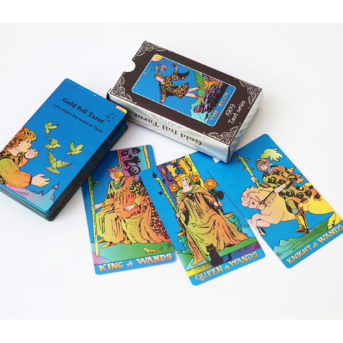 Карты Таро Уэйта пластиковые в ярком дизайне Waite's Tarot Cards Классические карты таро для начинающих - изображение 2