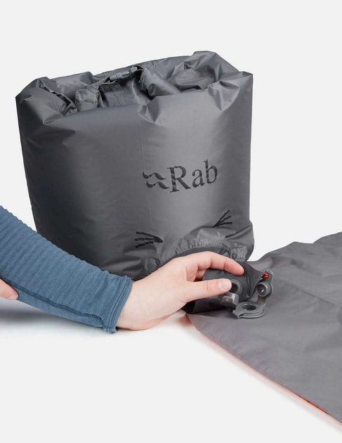 Коврик надувной Rab Stratosphere 4, 196x64x8 см, Graphene, Long Wide (RB QMA-05-GRH-LNG-WDE) - изображение 6