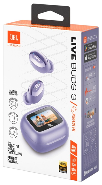 Słuchawki JBL Live Buds 3 Purple (JBLLIVEBUDS3PUR) - obraz 12