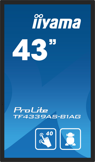 Monitor 43" iiyama ProLite TF4339AS-B1AG - obraz 2