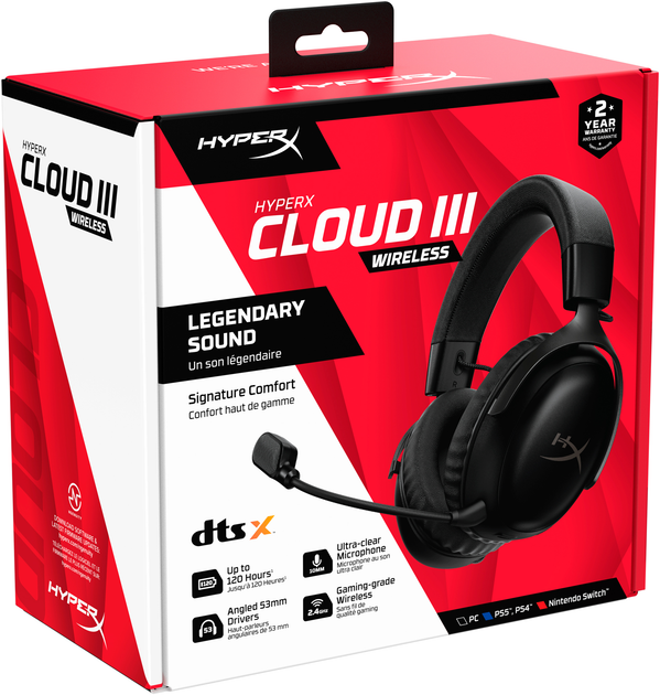 Słuchawki HyperX Cloud III Wireless Black (77Z45AA) - obraz 9